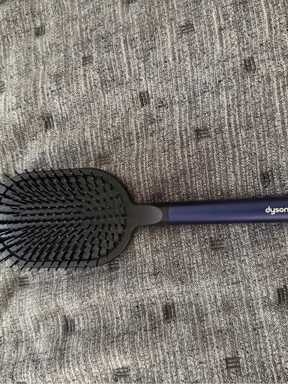 Dyson navy and black hair tool set with paddle brush and attachments